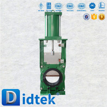 DIDTEK WCB Actuador de cilindro neumático Slurry Knife Gate Valve